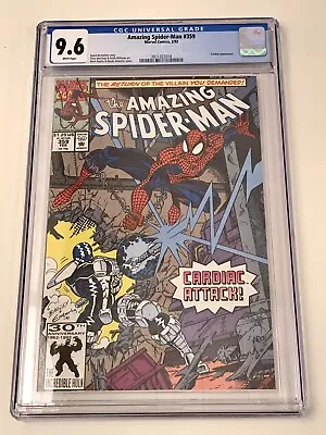 Buy 1992 The Amazing Spider-Man #359 CGC 9.6 1st Carnage Cameo & Cardiac Appearance • 59.58£