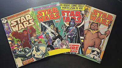 Buy Vintage Star Wars Marvel Key Comic Book Lot : Issues 3, 39, 71, 94 1977 Series • 47.42£