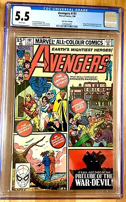 Buy Avengers #197 July 1980 Marvel Comics CGC 5.5  UK Price Variant • 31£