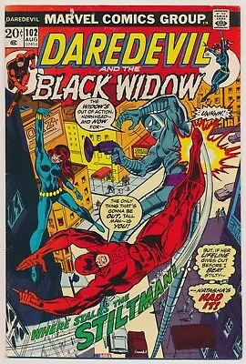 Buy Daredevil #102 Comic Book - Marvel Comics!  Black Widow • 27.75£