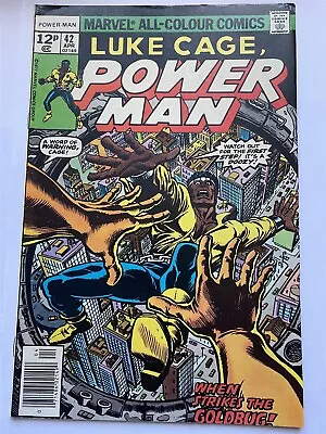 Buy LUKE CAGE, POWER MAN #42 Marvel 1977 FN/VF • 2.95£