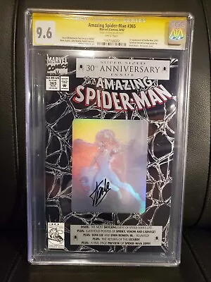 Buy Amazing Spider-Man #365 CGC 9.6 Signature Series (Marvel Comics) STAN LEE SIGNED • 398.96£
