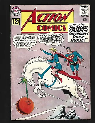 Buy Action Comics #293 VGFN Superman Supergirl Circe Origin & 3rd Comet/Superhorse • 22.96£