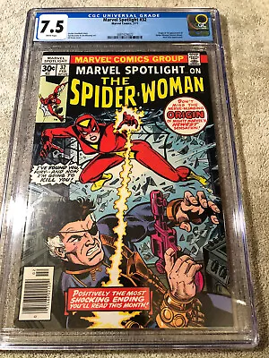 Buy Marvel Spotlight 32 1st SPIDER WOMAN CGC 7.5 Gil Kane Art 2/1977 White Pgs • 95.32£
