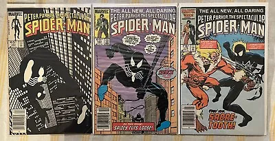 Buy Spectacular Spider-Man Peter Parker #101 #107 #116 Black Suit Newsstand Lot! HOT • 31.62£