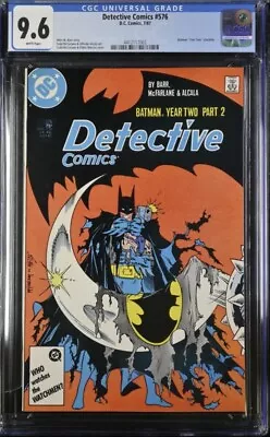 Buy Detective Comics #576 CGC 9.6 White DC 1987 Comic Book • 56.04£