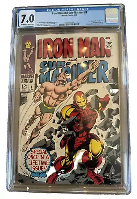Buy Iron Man And Sub-mariner #1  Fn/vf 7.0  Cgc   Whiplash & Destint App.  • 197.65£