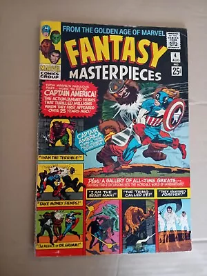 Buy Fantasy Masterpieces No 4. Captain America. 1966 Marvel Silver Age Comic. Fine • 14.99£