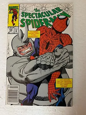 Buy The Spectacular Spider-man #190 Nm 1992 Marvel Comics Asm Rhino Newsstand • 10.27£