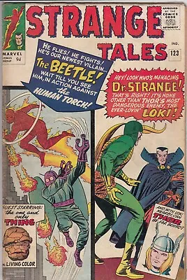 Buy Strange Tales 123 - 1964 - Dr. Strange, Loki, Thor - Ditko - Fine + • 79.99£