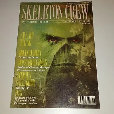 Buy Skeleton Crew #8 September 1990 Swamp Thing Argus British Horror Magazine • 6.48£