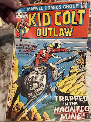 Buy 1972 Kid Colt Outlaw Vol. 1, No 167Silver Age Comic Book Good Condition • 8.01£