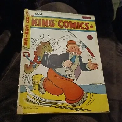Buy King Comics #109 Golden Age 1945 Phantom Mandrake Popeye Flash Gordon WW2 Era • 49.41£