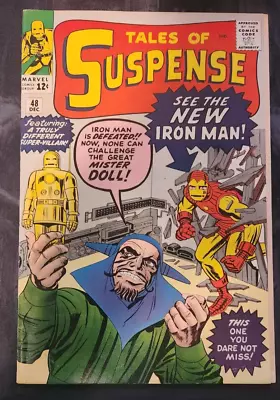 Buy TALES OF SUSPENSE #48 1963 1st New Gold Armor By Steve Ditko F/VF • 284.62£
