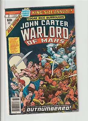 Buy 💥John Carter, Warlord Of Mars (1978 Marvel Comics) King Size Annual #2 • 11.86£