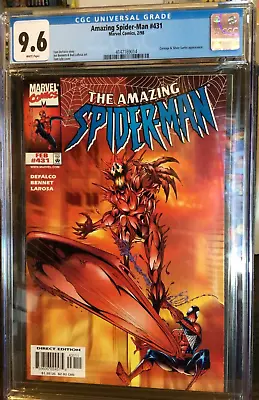 Buy Amazing Spider-man #431 Marvel 1998 Cgc 9.6 Carnage Silver Surfer Cosmic • 118.58£