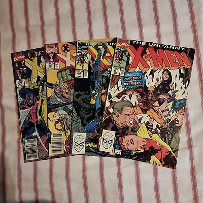 Buy Vintage Marvel The Uncanny X Men 1990 1991 Comic Bundle Issues 261 262 271 272 • 10£