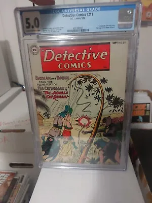 Buy Detective Comics #211 (CGC 5.0)  1954, Batman/Robin Catwoman Golden Age • 1,044.55£