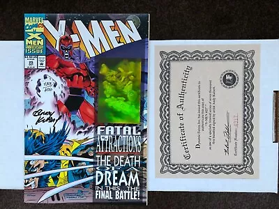 Buy X-men 25 (1993) Signed Andy Kubert With Certificate • 27.99£