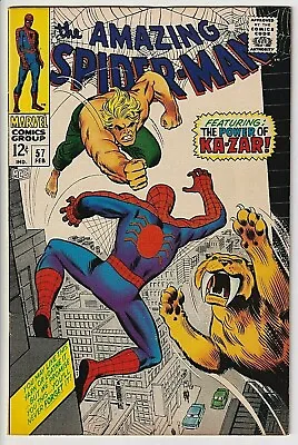 Buy Amazing Spider-Man # 57 VF/NM 9.0 Kazar  Beautiful And Un-restored ! WOW !  • 200.15£