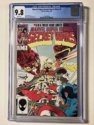 Buy Marvel Super Heroes Secret Wars #9 CGC 9.8 Uncirculated Copy Direct Edition 1984 • 94.72£