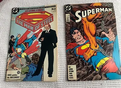 Buy Bundle Of 2 Comics - Superman #7 July 1987 And  The Man Of Steel #4 1986 • 5.99£