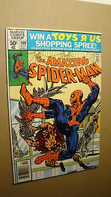 Buy Amazing Spider-man 209 *hi-gr* Vs Kraven The Hunter 1st Appearance Calypso Js65 • 35.23£