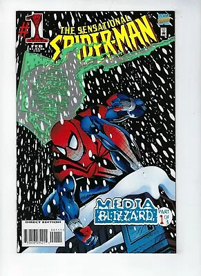 Buy SENSATIONAL SPIDER-MAN # 1 (MEDIA BLIZZARD Part 1, FEB 1996) NM • 5.95£