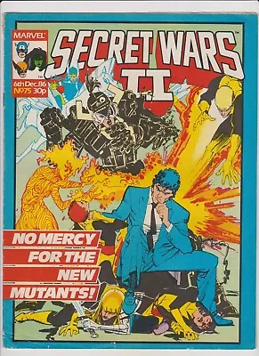 Buy Secret Wars II #75 1986 VG Marvel UK • 3.30£