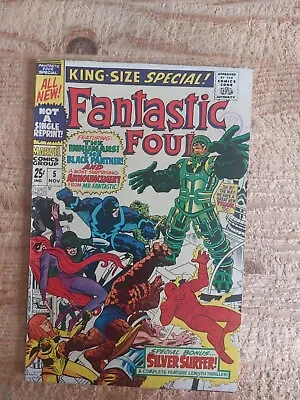 Buy Fantastic Four King-Size Special Comic #5 - 1967 Black Panther Inhumans FINE+ • 49.99£