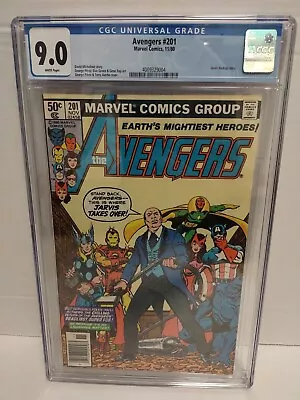 Buy Avengers #201 CGC 9.0  Marvel Comics  1980  Thor & Yellowjacket Leave Team    • 40.21£