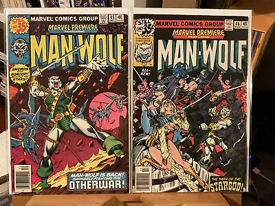 Buy Marvel Premiere #45 AND 46 MAN-WOLF  1ST AND 2ND OTHER REALM • 28.95£
