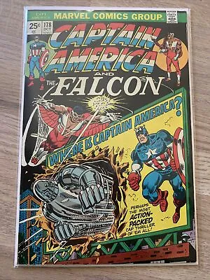 Buy Marvel Comics Captain America & Falcon #178 1974 Bronze Age • 15.99£