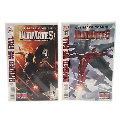 Buy The Ultimates Marvel Comic Books X2 W/Bags/Boards, Issues 13-14 Divided We Fall • 10£