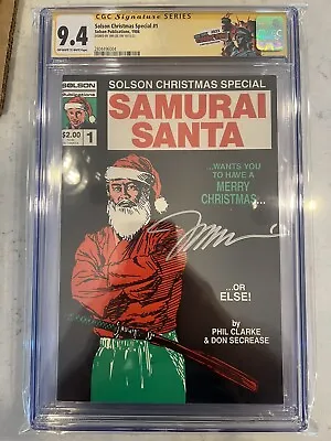 Buy SOLSON CHRISTMAS SPECIAL #1 CGC SS 9.4 Signed Jim Lee 1st Work (Samurai Santa) • 951.58£