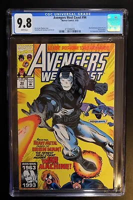 Buy AVENGERS WEST COAST #94 CGC 9.8 - WHITE PAGES *1st JAMES RHODES AS WAR MACHINE * • 199.08£