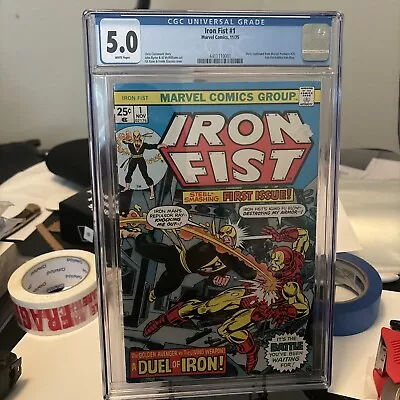 Buy Iron Fist #1  CGC 5.0 Marvel Comics 1975 • 71.53£