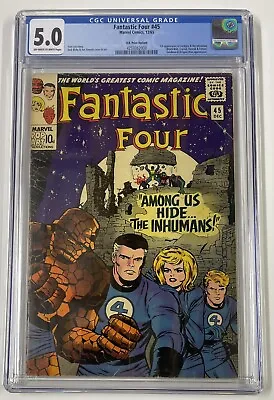 Buy Fantastic Four #45. Dec 1965. Marvel. 5.0 Cgc. 1st App Of The Inhumans! Uk Price • 300£