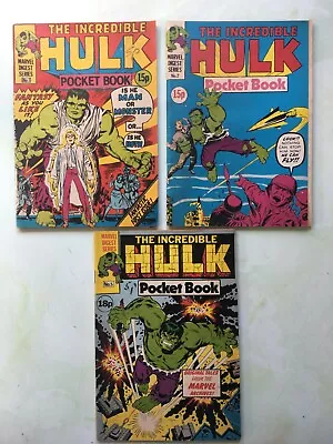 Buy The Incredible Hulk Pocket Book X 3 Issues - #1 / 2 / 5 (Marvel UK) • 4£