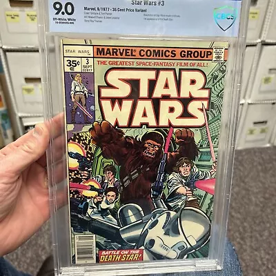 Buy Star Wars #3 CBCS 9.0 (1977) - 35 Cent Price Variant - Very Rare High Grade • 1,801.37£