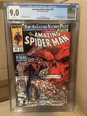 Buy Amazing Spider-man #325 CGC 9.0 Todd McFarlane Art Captain America Red Skull • 36.03£