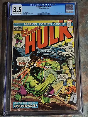 Buy Incredible Hulk 180 CGC 3.5 Complete • 468.36£
