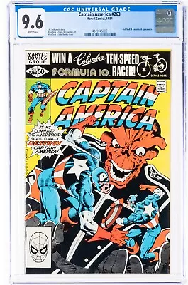 Buy Captain America #263 CGC 9.6 HIGH GRADE Marvel Comic Red Skull & Ameridroid App • 140.38£