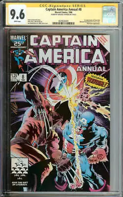 Buy Captain America Annual #8 Cgc 9.6 White Pages // Signed By Michael Golden • 198.59£