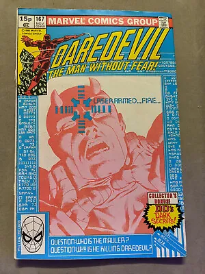 Buy Daredevil #167, Marvel Comics, 1980, 1st Mauler, FREE UK POSTAGE • 10.99£