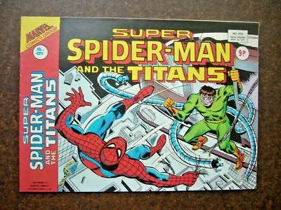 Buy Vintage Super Spider-Man And The Titans No.214 1977 VGC Marvel Comics Ironman • 3£