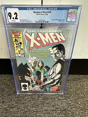 Buy Marvel Comics The Uncanny X-MEN #210 1986 CGC 9.2 • 39.97£