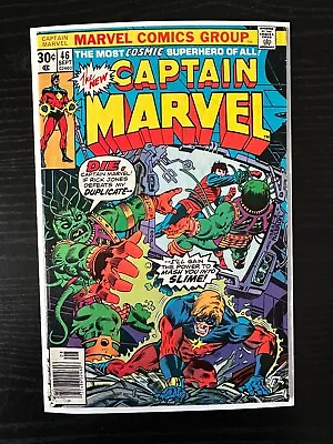 Buy Captain Marvel #46 Newsstand 1st Supremor Appearance VF- 1976 Marvel Comics • 4.05£
