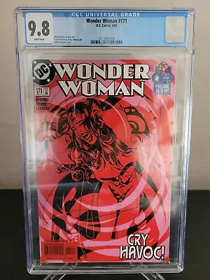 Buy Wonder Woman #171 Cgc 9.8 Graded 2001 Dc Comics Adam Hughes Cover Art! • 44.27£