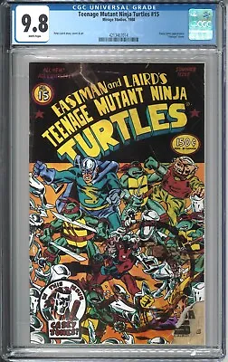 Buy Teenage Mutant Ninja Turtles #15 CGC 9.8 NM/MT WP 1988 Mirage TMNT Eastman Laird • 179.89£